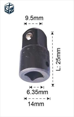Adaptateur et réducteur de prise d'impact noir durable de 1/2&quot; avec matériel CRV