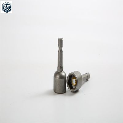 12mm*48mm*5PC CRV Magnétique Nbut Set de pilote avec finition naturelle et 1/4 pouce Drive Taille