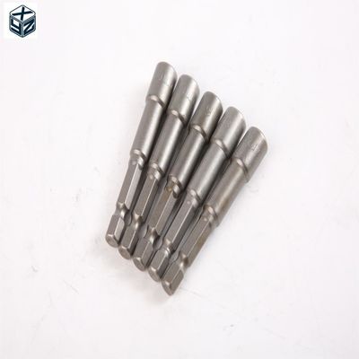 6mm*65mm*5PC CRV Matériau 6.35 Hexagone Noix magnétique pour le serrage précis