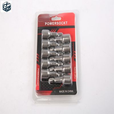 1/4 pouce Taille du lecteur Matériau CRV 6.35 Hexagon 9mm*42mm*10PC Puissant lecteur de noix magnétique
