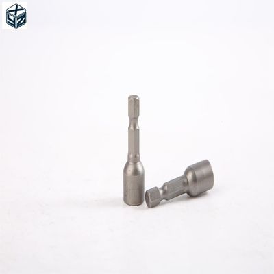 1/4 pouce Taille du lecteur Matériau CRV 6.35 Hexagon 9mm*42mm*10PC Puissant lecteur de noix magnétique