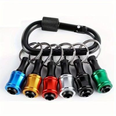 Finition en oxyde noir 6 pièces à libération rapide 1/4 pouce porte-clés