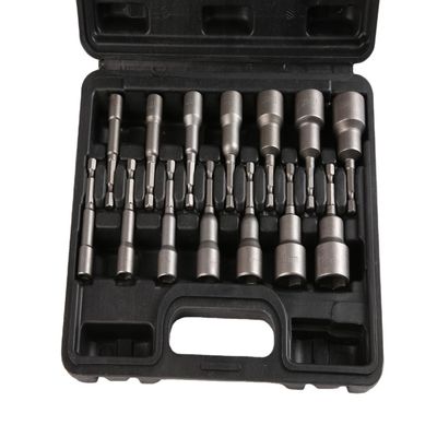 ODM 14 pièces 2.5 &quot; Magnétique métrique rapide de changement Hex étang Noix pilote ensemble de prise d'impact