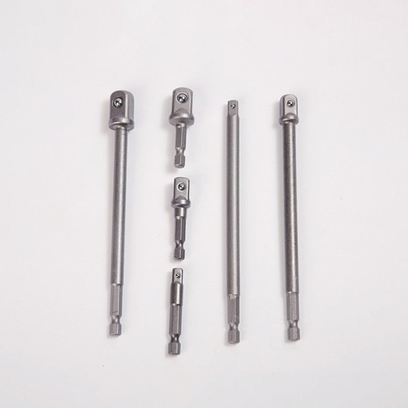 Matériau CRV Argent 1/4' 150MM 6&quot; 2&quot; Adaptateur de prise de courant Ensemble d'outils manuels/électriques