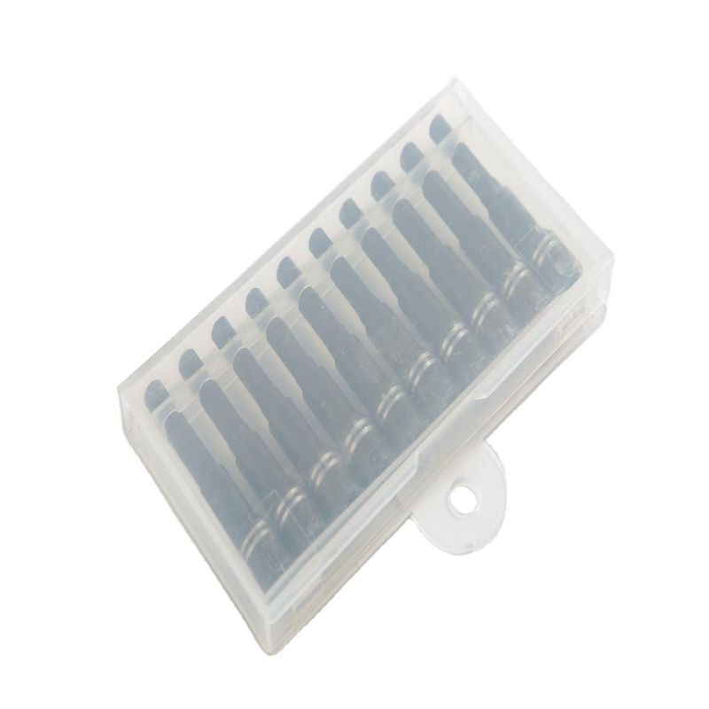 ODM fournisseur soutenu 6.35 hexagone CRV acier conducteur d' écrous magnétiques mis dans une boîte en plastique PE