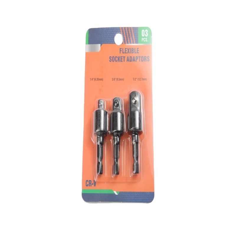 Adaptateur de prise universel en acier CRV noir en chrome et vanadium avec paquet d' ampoules